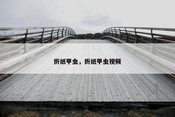 折纸甲虫，折纸甲虫视频