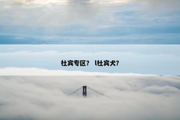 杜宾专区？ l杜宾犬？