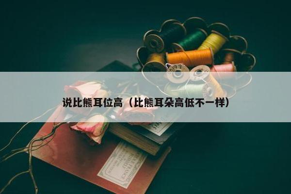 说比熊耳位高（比熊耳朵高低不一样）