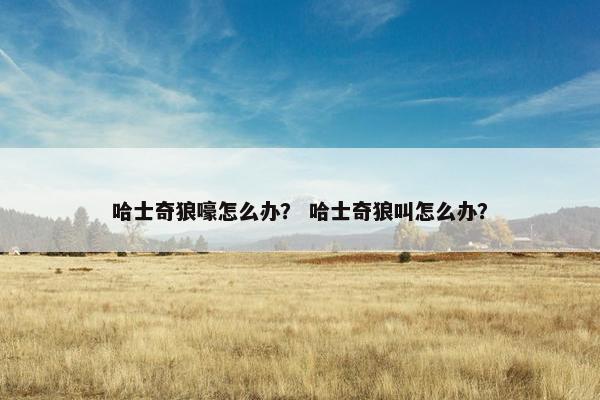 哈士奇狼嚎怎么办？ 哈士奇狼叫怎么办？