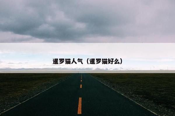 暹罗猫人气（暹罗猫好么）