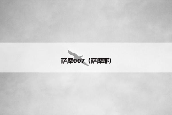 萨摩007（萨摩耶）