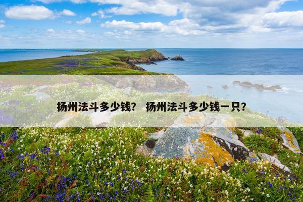 扬州法斗多少钱？ 扬州法斗多少钱一只？