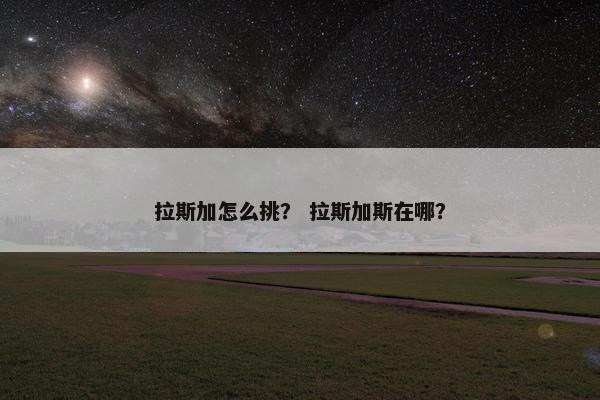 拉斯加怎么挑？ 拉斯加斯在哪？