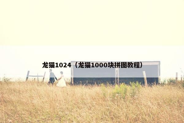龙猫1024（龙猫1000块拼图教程）
