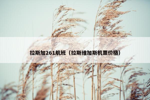 拉斯加261航班（拉斯维加斯机票价格）