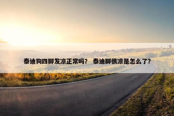 泰迪狗四脚发凉正常吗？ 泰迪脚很凉是怎么了？