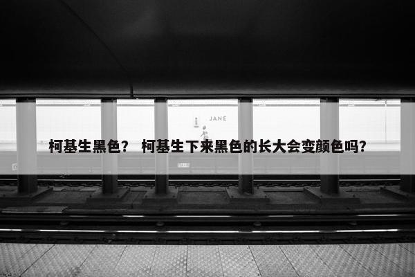 柯基生黑色？ 柯基生下来黑色的长大会变颜色吗？