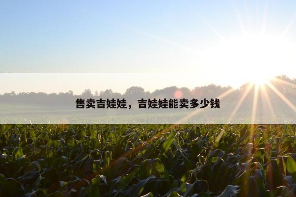 售卖吉娃娃，吉娃娃能卖多少钱