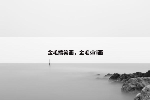 金毛搞笑画，金毛siri画