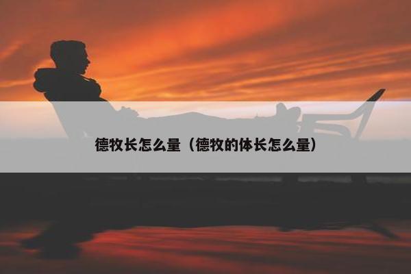 德牧长怎么量（德牧的体长怎么量）