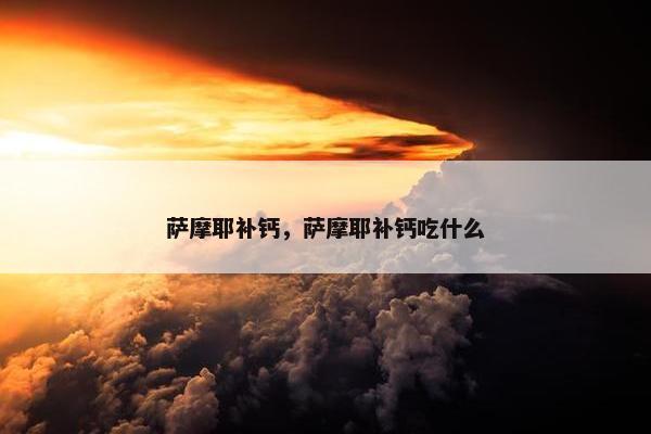 萨摩耶补钙，萨摩耶补钙吃什么