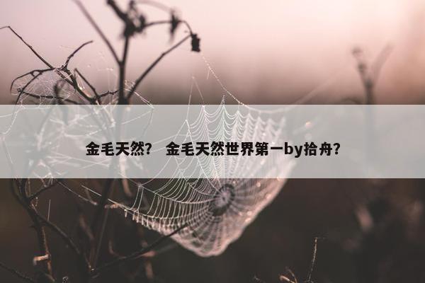 金毛天然？ 金毛天然世界第一by拾舟？