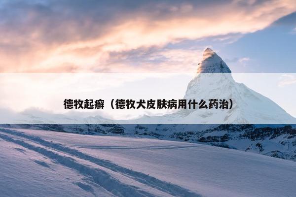 德牧起癣（德牧犬皮肤病用什么药治）