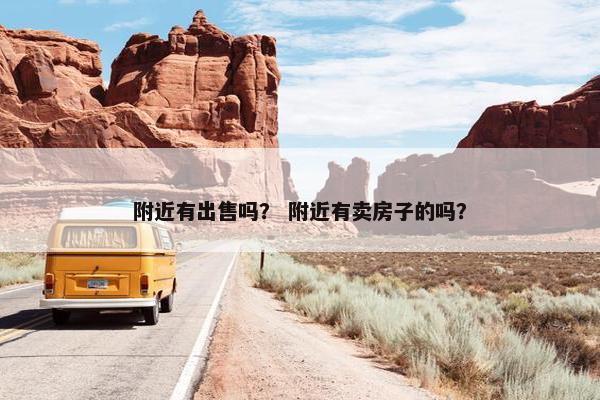 附近有出售吗？ 附近有卖房子的吗？