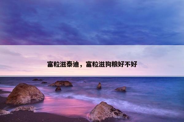 富粒滋泰迪，富粒滋狗粮好不好