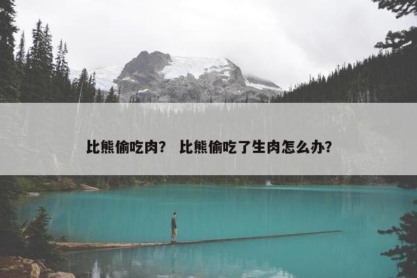 比熊偷吃肉？ 比熊偷吃了生肉怎么办？