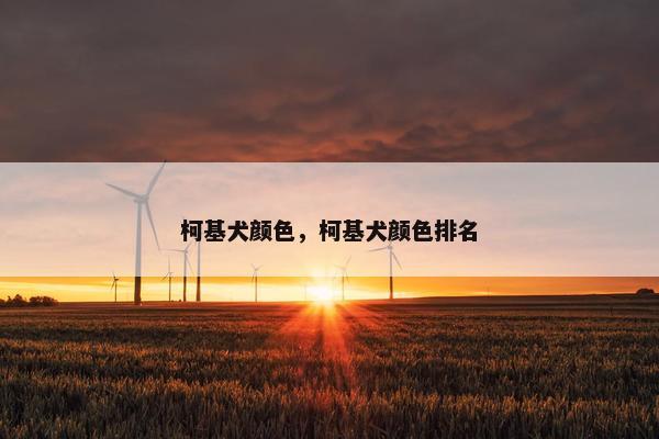 柯基犬颜色，柯基犬颜色排名