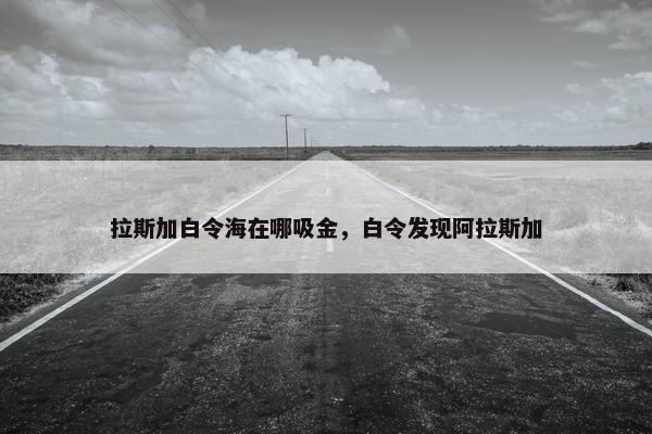 拉斯加白令海在哪吸金，白令发现阿拉斯加