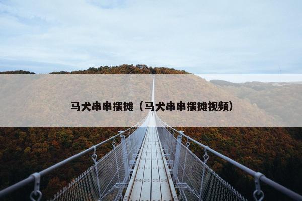 马犬串串摆摊（马犬串串摆摊视频）
