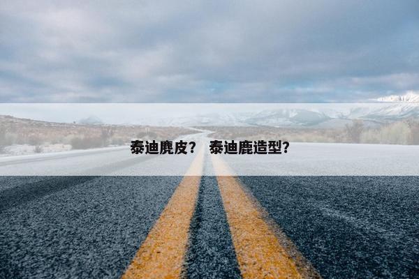 泰迪麂皮？ 泰迪鹿造型？