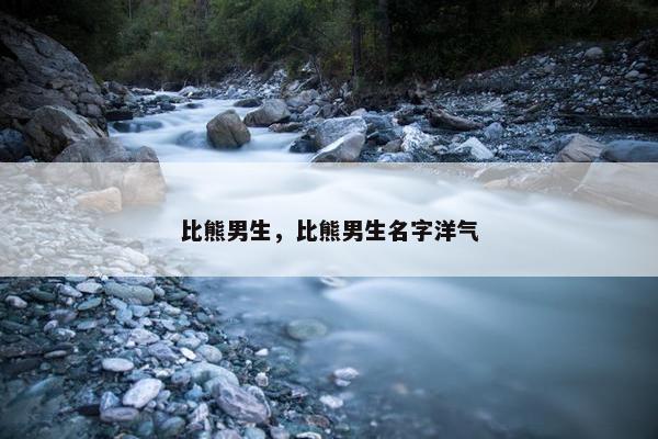 比熊男生，比熊男生名字洋气