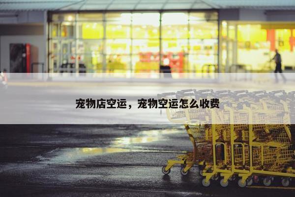 宠物店空运，宠物空运怎么收费
