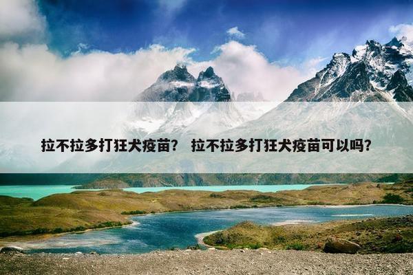 拉不拉多打狂犬疫苗？ 拉不拉多打狂犬疫苗可以吗？