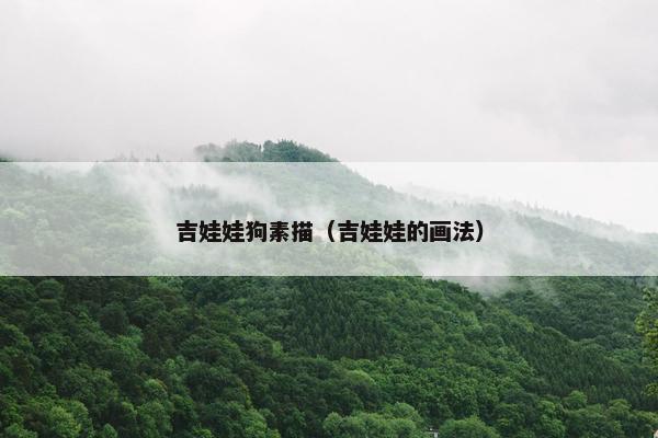 吉娃娃狗素描（吉娃娃的画法）
