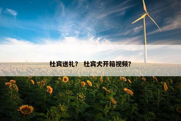杜宾送礼？ 杜宾犬开箱视频？