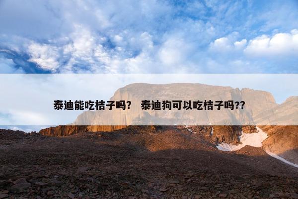 泰迪能吃桔子吗？ 泰迪狗可以吃桔子吗?？