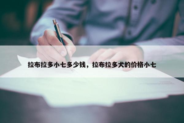 拉布拉多小七多少钱，拉布拉多犬的价格小七