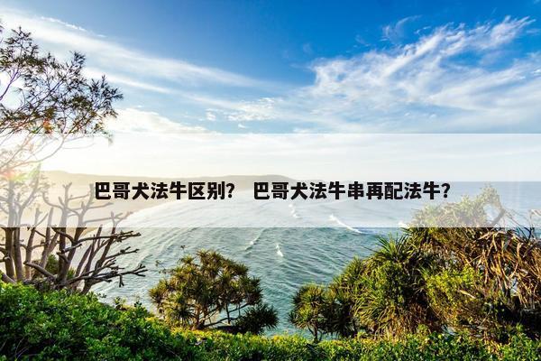 巴哥犬法牛区别？ 巴哥犬法牛串再配法牛？