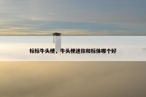 标标牛头梗，牛头梗迷你和标体哪个好