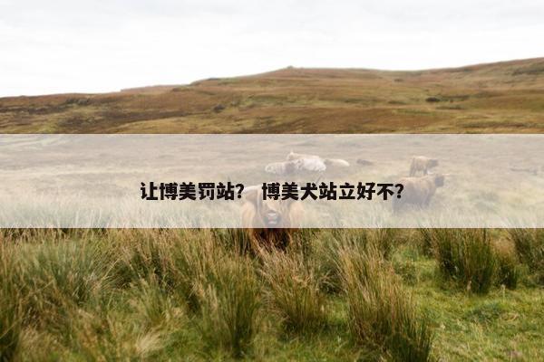 让博美罚站？ 博美犬站立好不？