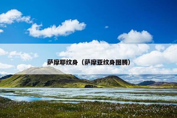 萨摩耶纹身（萨摩亚纹身图腾）