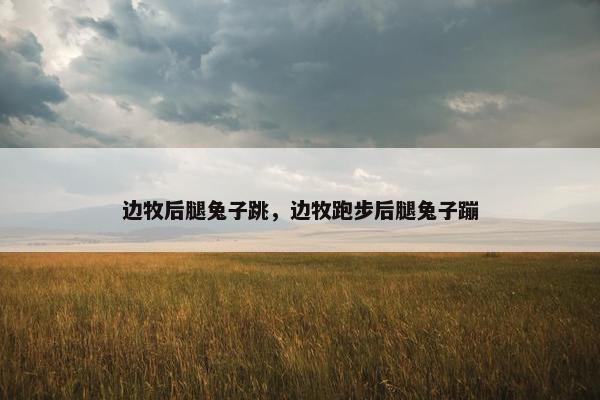 边牧后腿兔子跳，边牧跑步后腿兔子蹦
