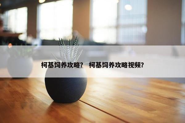 柯基饲养攻略？ 柯基饲养攻略视频？