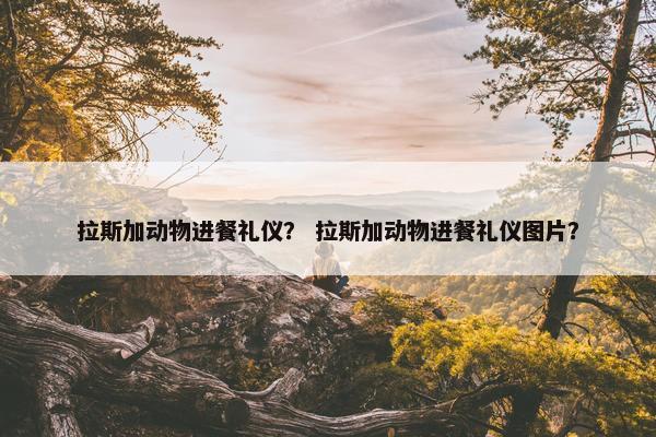 拉斯加动物进餐礼仪？ 拉斯加动物进餐礼仪图片？
