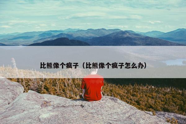 比熊像个疯子（比熊像个疯子怎么办）