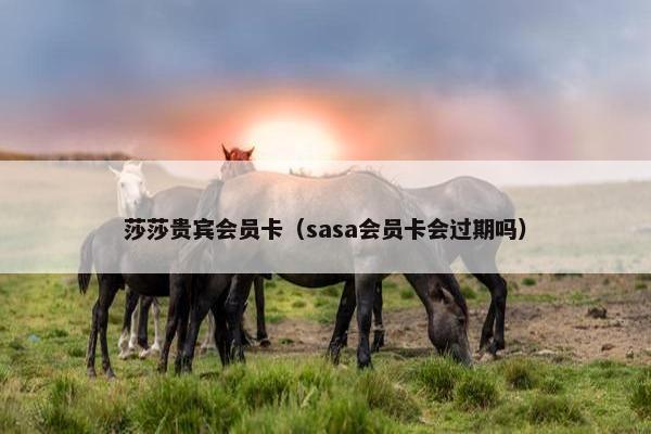 莎莎贵宾会员卡（sasa会员卡会过期吗）