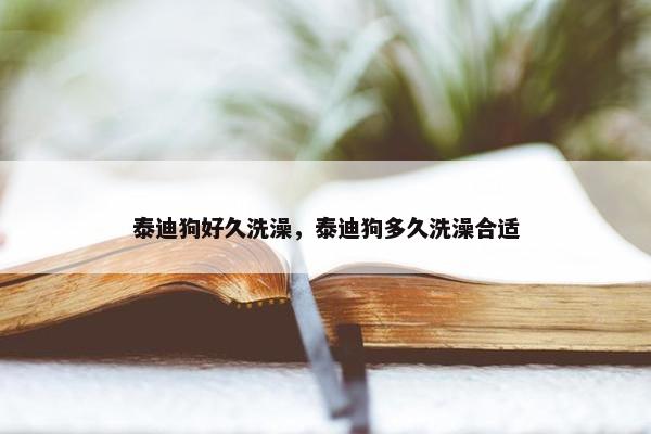 泰迪狗好久洗澡，泰迪狗多久洗澡合适