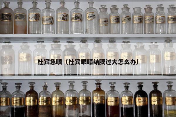 杜宾急眼（杜宾眼睛结膜过大怎么办）