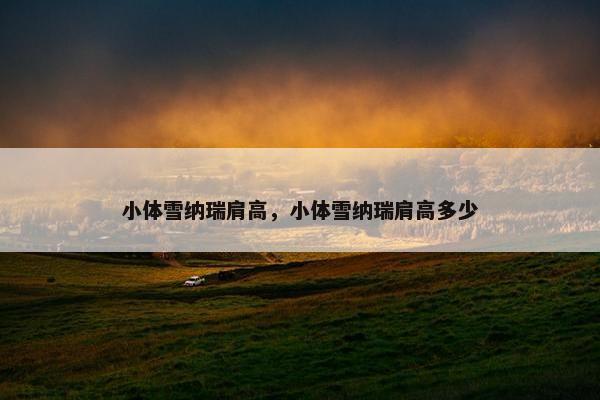 小体雪纳瑞肩高，小体雪纳瑞肩高多少