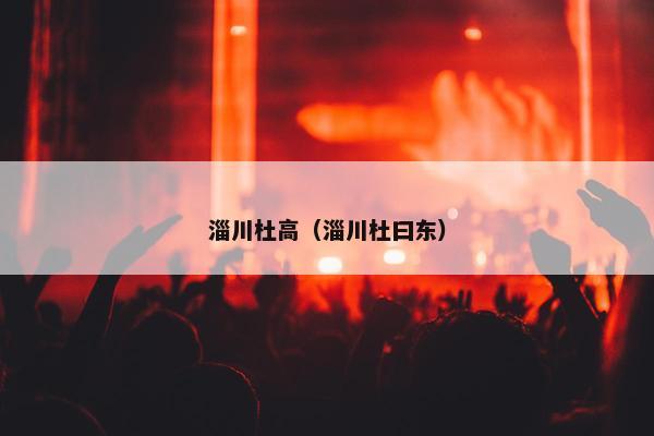 淄川杜高（淄川杜曰东）