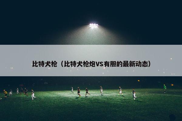 比特犬枪（比特犬枪炮VS有胆的最新动态）