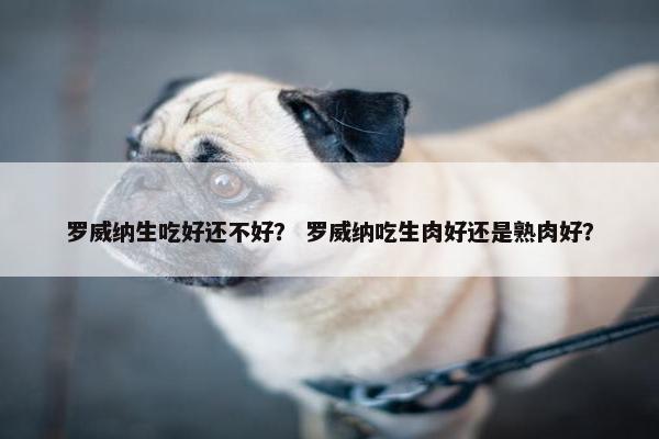 罗威纳生吃好还不好？ 罗威纳吃生肉好还是熟肉好？