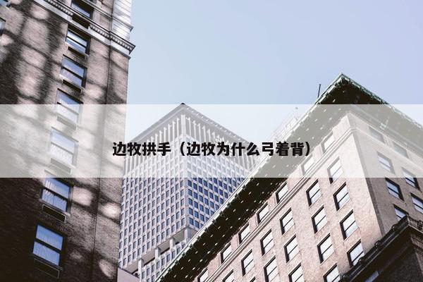 边牧拱手（边牧为什么弓着背）