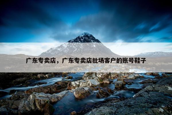 广东专卖店，广东专卖店批场客户的账号鞋子