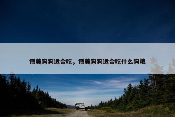 博美狗狗适合吃，博美狗狗适合吃什么狗粮